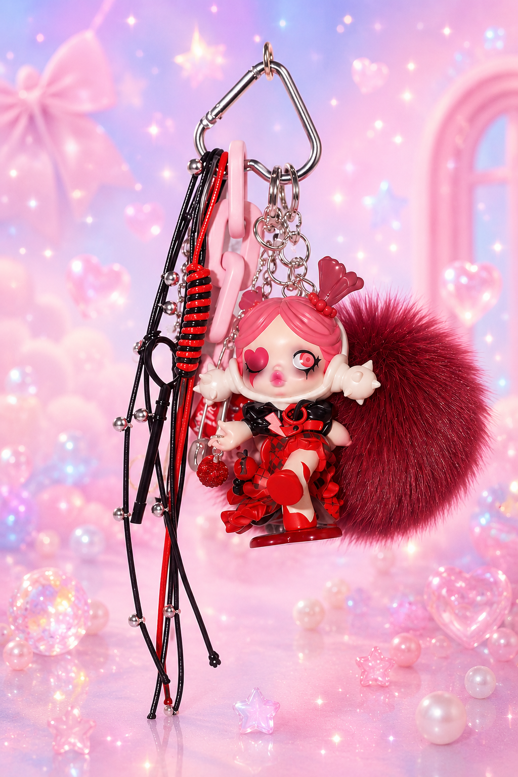 SKULL PANDA BAG CHARM